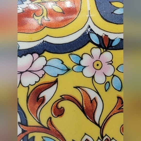 Vintage Beken Chinese Mythical Fu Dog Large Glass Vase - Picture 4 of 16